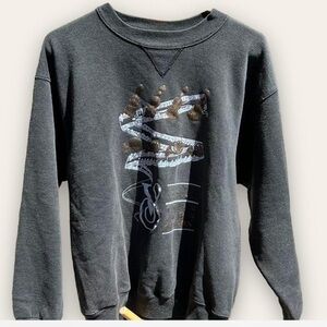 Vintage Music Black Sweatshirt MADE IN USA